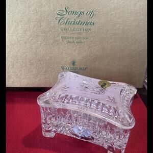 🔮🎶Waterford 1997 Jingle Bells  Music Box Songs of Christmas 2nd Edition NIB
